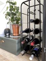 Zwart metalen wijnrek Home Society, Ophalen, Zo goed als nieuw, Metaal, 5 tot 15 flessen