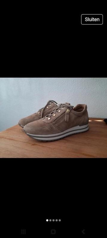 Nette Gabor suede beige sneakers maat 38 H beschikbaar voor biedingen