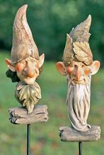 Mooie Kabouter, tuinkabouter, bosman, trol op tuinsteker, Ophalen of Verzenden, Nieuw, Kunststof, Tuinkabouter