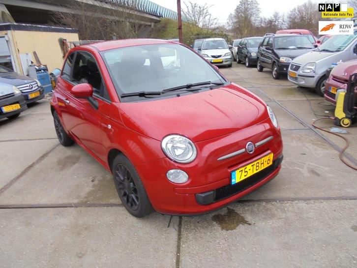 Fiat 500 0.9 TwinAir turbo leer airco nap apk, Auto's, Fiat, Te koop, ABS, Airbags, Centrale vergrendeling, Elektrische buitenspiegels