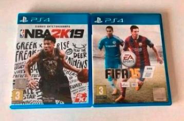 PS4 games fifa 15 rn NBA2K19 5 euro ps beschikbaar voor biedingen