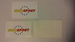 Eurosport reclame tv televisie sport sticker logo, Ophalen of Verzenden, Gebruikt, Overige typen