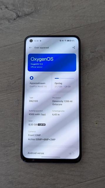 OnePlus Nord 2 5g 128gb izgst beschikbaar voor biedingen