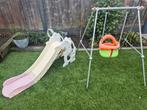 Speeltuin set met glijbaan en schommel, Ophalen of Verzenden, Gebruikt, Glijbaan, Aanbouwonderdeel