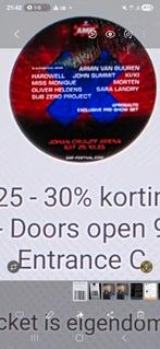 Ticket AMF in de Amsterdam Arena vanavond, Eén persoon