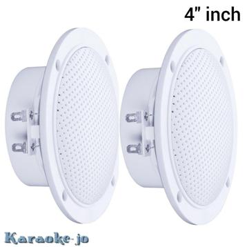 Vochtbestendige plafond luidspreker set 4 inch 60 Watt beschikbaar voor biedingen