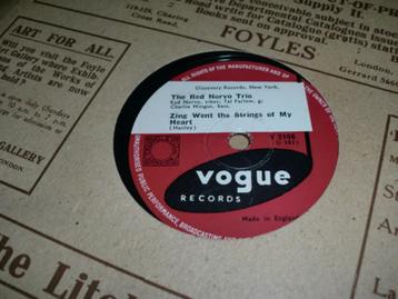Red Norvo Trio ‎ Charlie Mingus/Tal Farlow Vogue 78rpm  1954 beschikbaar voor biedingen