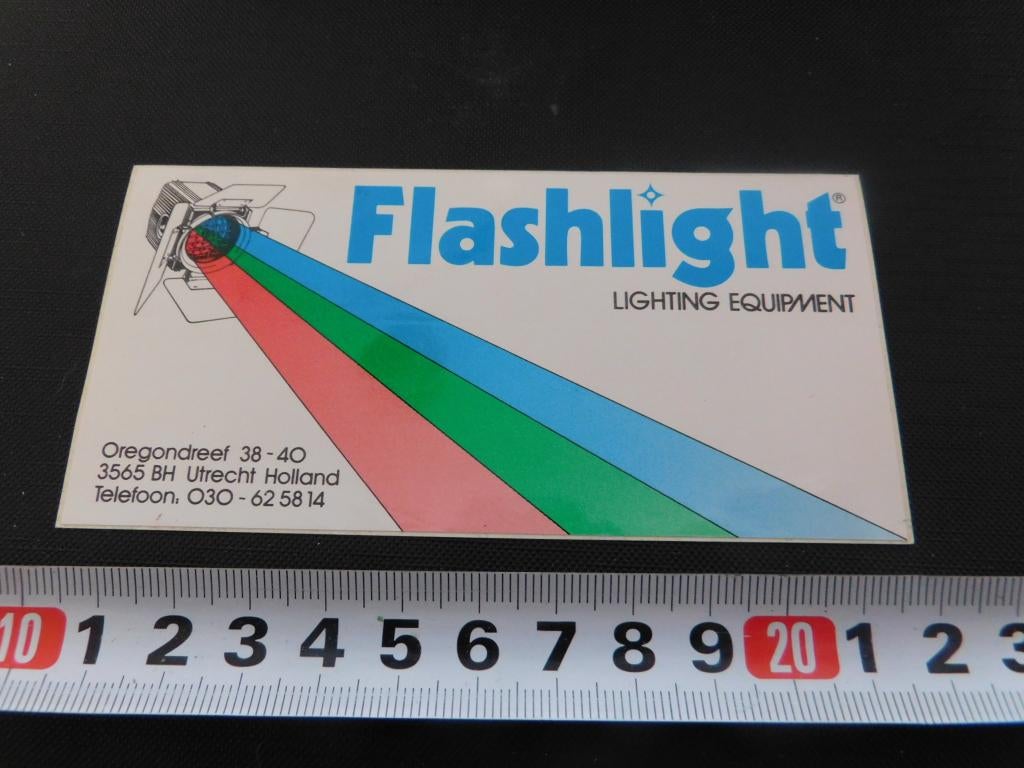 sticker utrecht flashlight lighting equipment oregondreef, Ophalen, Zo goed als nieuw