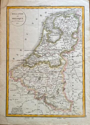 historische kaart van Nederland/Belgie uit 1834 beschikbaar voor biedingen