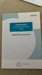 Luzac Bedrijfseconomie HAVO oefenboek examentraining 2025, Ophalen of Verzenden, Zo goed als nieuw, Programmeertaal of Theorie