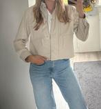 H&M beige crème kleuring (nep) leer jasje maat XS, H&M, Ophalen of Verzenden