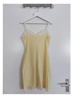 Vintage slipdress / nachtjurkje / negligé met kant maat S, Ophalen of Verzenden, Nachtkleding