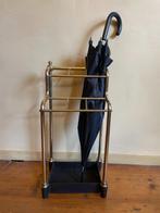 mooie paraplustandaard paraplubak messing art deco 1930, Ophalen of Verzenden