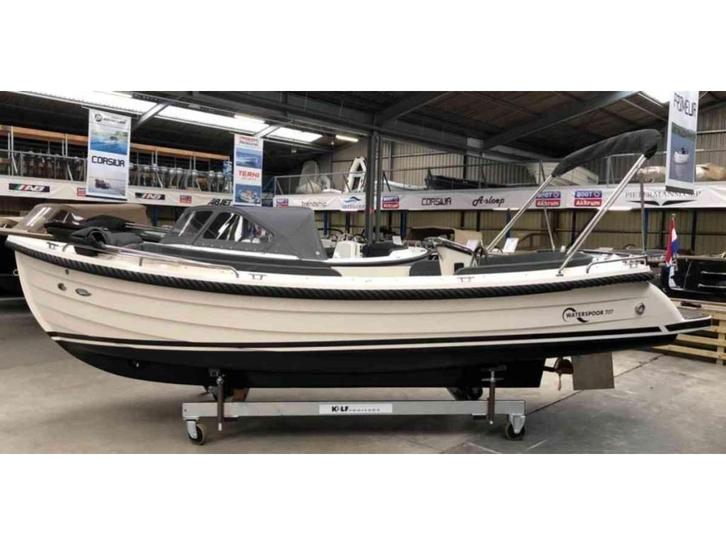 Waterspoor 707 Vetus 33pk, Watersport en Boten, Sloepen, Nieuw, 30 tot 50 pk, Minder dan 3 meter, Buitenboordmotor, Diesel, Polyester
