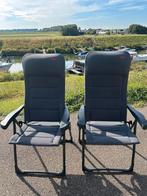 2 Crespo Air de Luxe Campingstoelen + Hoes, Ophalen of Verzenden, Zo goed als nieuw, Campingstoel