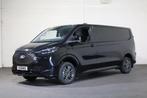 Ford E-Transit Custom 340 L2 H1 Limited 65 kWh 218pk Led 360, Auto's, Bestelauto's, Automaat, Gebruikt, Zwart, Te koop