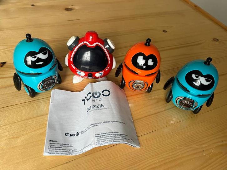 YCOO Robots Set - Quizzy + 3 RC Robots, Kinderen en Baby's, Speelgoed | Overig, Zo goed als nieuw, Jongen of Meisje, Ophalen of Verzenden