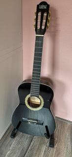 1/2 klasieke gitaar zwart, Ophalen, Zo goed als nieuw, Klassieke of Spaanse gitaar