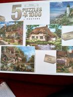 King Cottage Collection - 5 Puzzels van 1000 stukjes, Hobby en Vrije tijd, Denksport en Puzzels, Ophalen of Verzenden