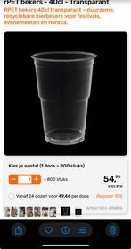 Bud Bierbekers 0.4L & 0.23L- Plastic Leffe Heineken Jupiler, Ophalen of Verzenden, Nieuw, Glas of Glazen, Overige merken