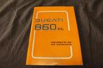 Ducati 860cc 1975 motorcycle instruction manual, Ophalen of Verzenden, Ducati