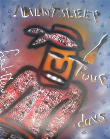 Schilderij Henk Veen - I didn't sleep four days beschikbaar voor biedingen