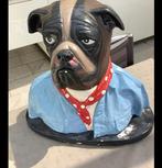 Hondenbeeld hondenkop vintage, Ophalen, Zo goed als nieuw, Dier