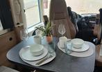 4delig camper servies zacht groen kunststof, Caravans en Kamperen, Camper-accessoires, Ophalen of Verzenden, Zo goed als nieuw