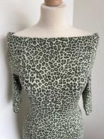 King Louie maat M groene panter jurk 423, Maat 38/40 (M), Ophalen of Verzenden, Zo goed als nieuw, Knielengte