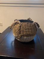 Rieten plantenmand, Ophalen, Zo goed als nieuw, Rond, Riet