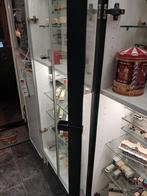 Ikea billy vitrine deuren zwart hogbo, Ophalen, 200 cm of meer, 50 tot 100 cm, Zo goed als nieuw