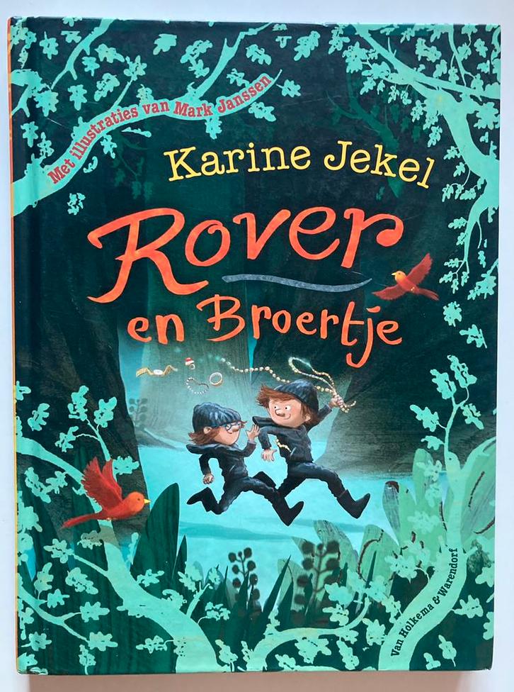 Rover en Broertje - Karine Jekel, Boeken, Kinderboeken | Jeugd | 10 tot 12 jaar, Zo goed als nieuw, Ophalen of Verzenden