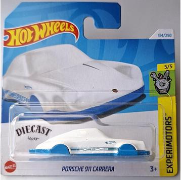 Hot Wheels Porsche 911 Carrera Clip, white /blue beschikbaar voor biedingen
