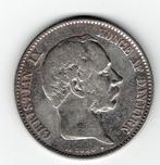 24-867 Denemarken 2 kronen 1867, Postzegels en Munten, Munten | Europa | Niet-Euromunten, Zilver, Losse munt, Overige landen, Verzenden