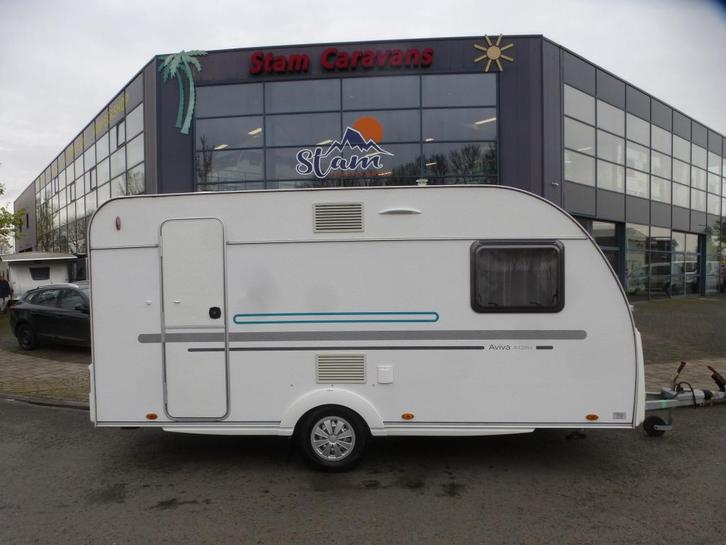 Adria Aviva 442 PH, Caravans en Kamperen, Caravans, tot en met 4, 750 - 1000 kg, Treinzit, Adria, Dwarsbed, Overige typen, 4 tot 5 meter