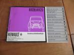 Instructieboek Renault 4 R1120, R1123 1962, Ophalen of Verzenden