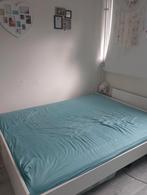 IKEA bed, Wit, Tweepersoons, Ophalen of Verzenden, Zo goed als nieuw