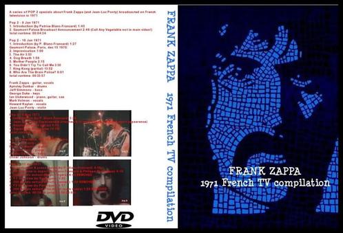 Frank Zappa 1971 French tv compilation, Cd's en Dvd's, Dvd's | Muziek en Concerten, Muziek en Concerten, Alle leeftijden, Verzenden