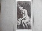 Rembrandt Woman Bathing her Feet in a Brook Prent 1910, Antiek en Kunst, Kunst | Etsen en Gravures, Ophalen of Verzenden