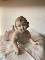 Vintage Bisque Porselein Piano baby meisje., Antiek en Kunst, Ophalen of Verzenden