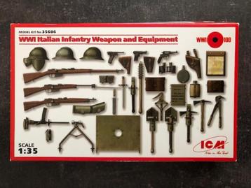 Bouwdoos 1:35 ICM WW1 35 Italian Infantry Weapons & Equipmen beschikbaar voor biedingen