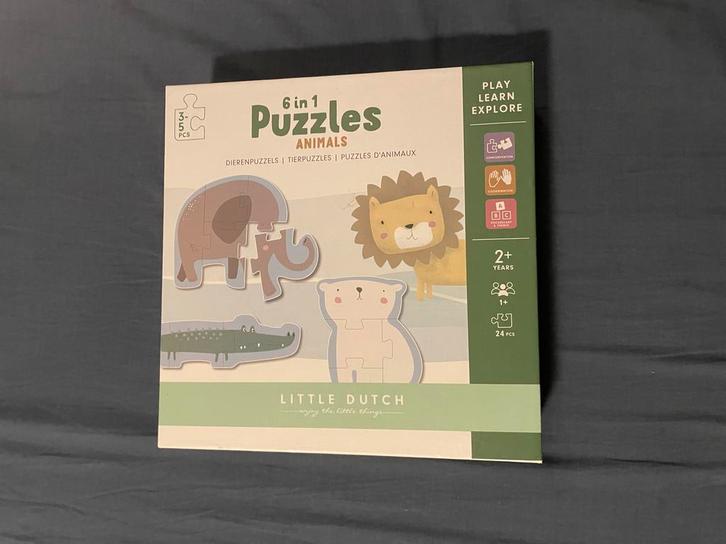 Little Dutch Puzzels - Animals / dieren, Kinderen en Baby's, Speelgoed | Kinderpuzzels, Zo goed als nieuw, 2 tot 4 jaar, Minder dan 10 stukjes