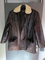 Zware leren jas maat 58, Ophalen, Zo goed als nieuw, Maat 56/58 (XL), Bruin