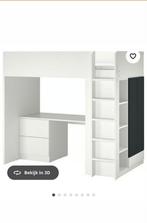 Witte Hoogslaper met Kast, Ophalen, Zo goed als nieuw, Hoogslaper