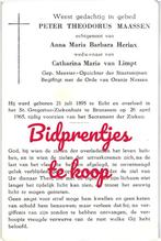 Maassen Peter 1895 Echt 1965 Brunssum x Herinx x Limpt - 248, Ophalen of Verzenden, Bidprentje