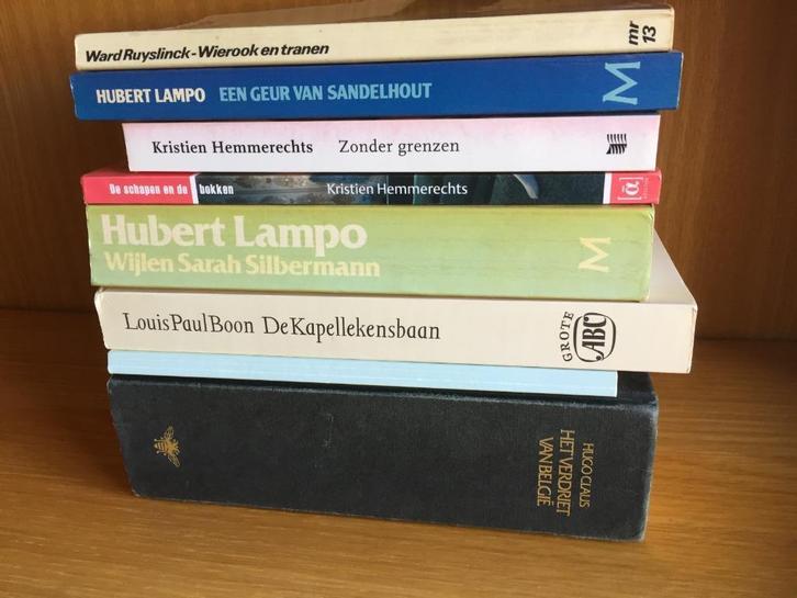 8 boeken van diverse Belgische auteurs, Boeken, Literatuur, Gelezen, België, Ophalen of Verzenden