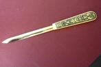 Vintage, Toledo Spain gedamasceerde messing briefopener, Ophalen of Verzenden, Koper
