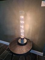 Mooie Schemerlamp met chroom en glas., Huis en Inrichting, Lampen | Vloerlampen, Ophalen of Verzenden, Zo goed als nieuw, Glas