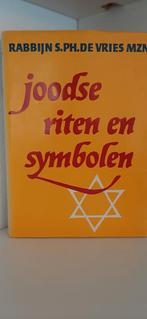 Joodse riten en symbolen, Rabijn S.Ph de Vries Mzn, Ophalen of Verzenden, Zo goed als nieuw, Christendom | Protestants