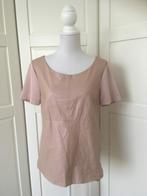Expresso poeder roze top met imitatie leer, maat 40 M, Kleding | Dames, Maat 38/40 (M), Expresso, Ophalen of Verzenden, Korte mouw